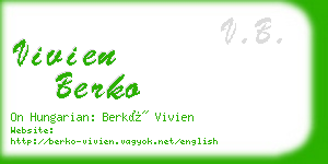 vivien berko business card